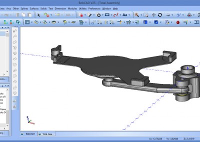 This is a computer generated 3d model of a custom designed iPad holder for a particular commercial jet aircraft cockpit.